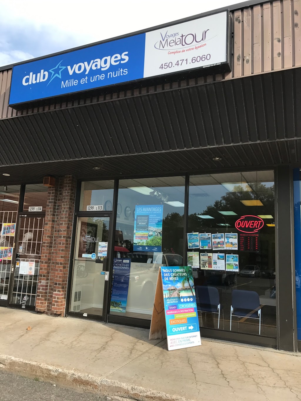 Club Voyages Mille et une Nuits | 1299 Boulevard des Seigneurs #113, Terrebonne, QC J6W 5B2, Canada | Phone: (450) 471-6060