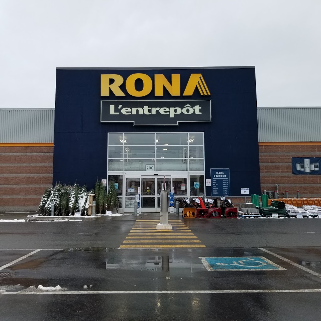 Lentrepôt RONA Granby | 200 Rue Saint-Jude N, Granby, QC J2J 2R8, Canada | Phone: (450) 777-1444