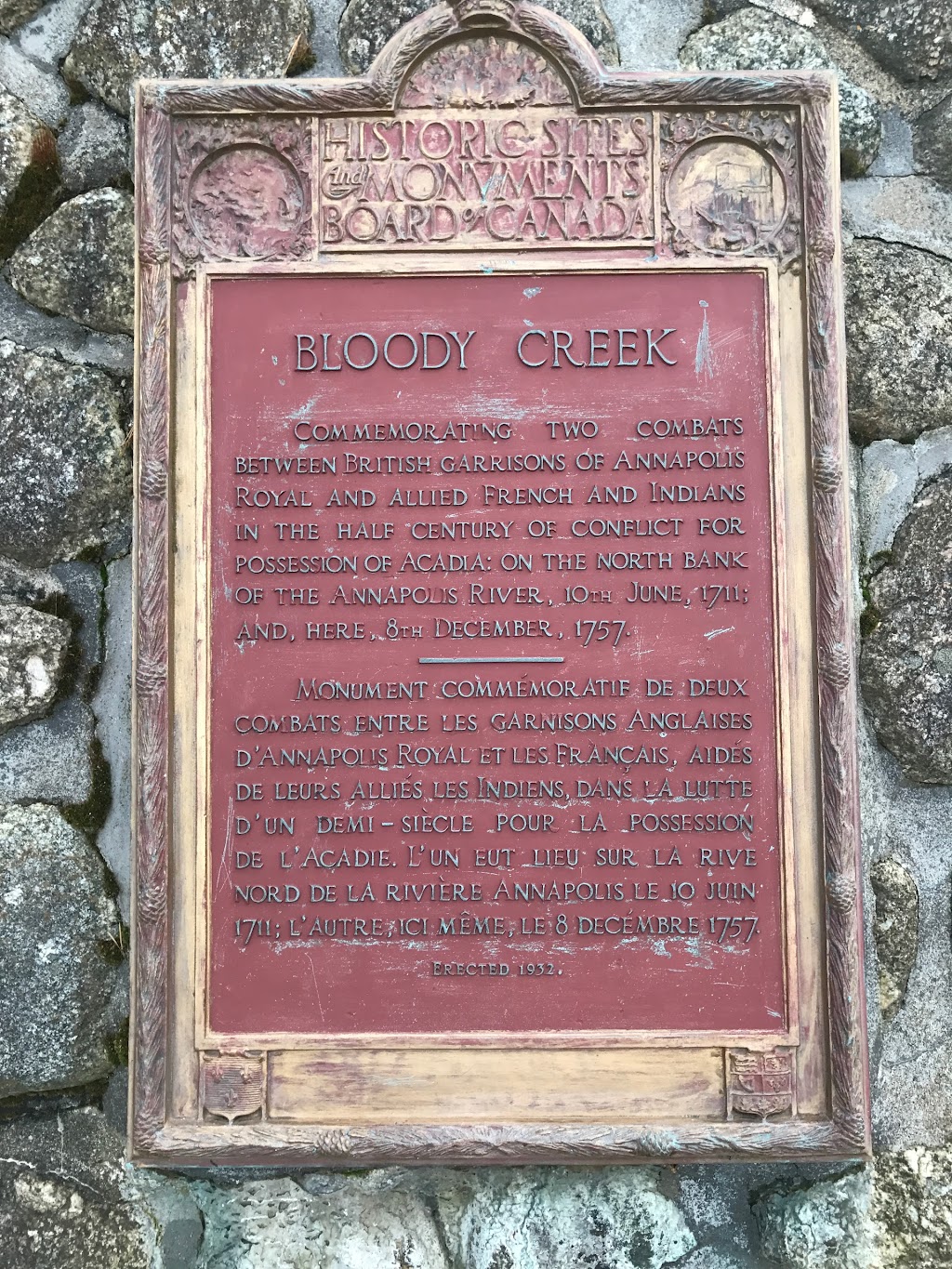Bloody Creek National Historic Site | highway 201, Bridgetown, NS B0S 1C0, Canada | Phone: (902) 532-2321