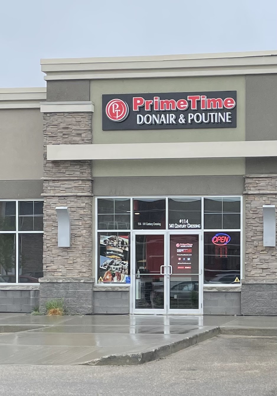 PrimeTime Donair & Poutine | 141 Century Crossing #114, Spruce Grove, AB T7X 0C8, Canada | Phone: (587) 286-1230