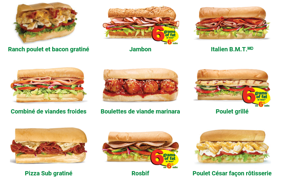 Restaurant SUBWAY | 3970 Boulevard Guillaume-Couture, Lévis, QC G6W 1H7, Canada | Phone: (418) 838-0110