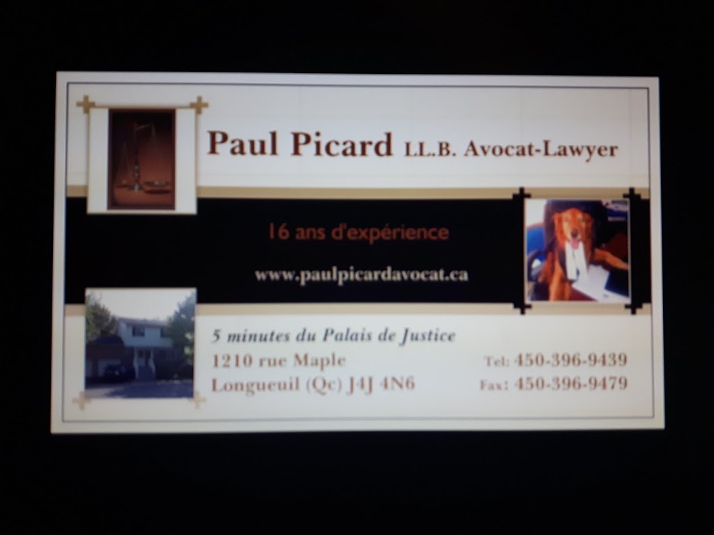 Paul Picard LL.B. Avocat - Lawyer | 1210 Rue Maple, Longueuil, QC J4J 4N6, Canada | Phone: (450) 396-9439