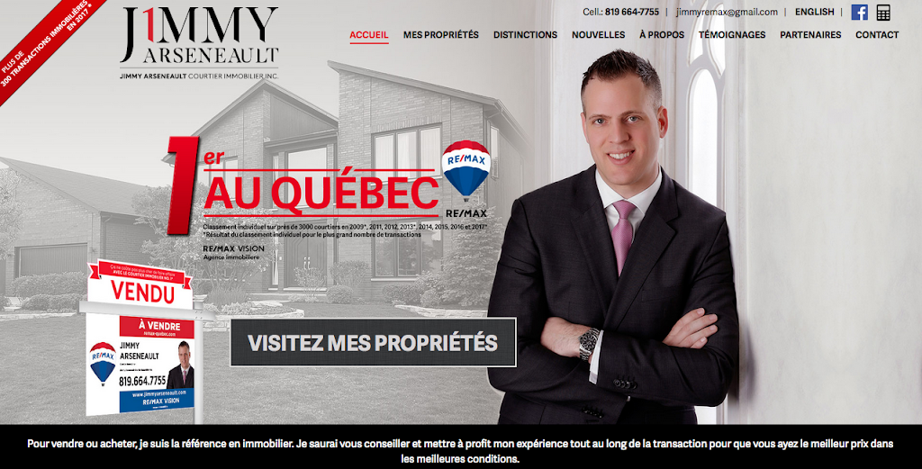 Jimmy Arseneault Re/max Courtier immobilier Inc. | 225 Boulevard de la Gappe #102, Gatineau, QC J8T 7Y3, Canada | Phone: (819) 664-7755