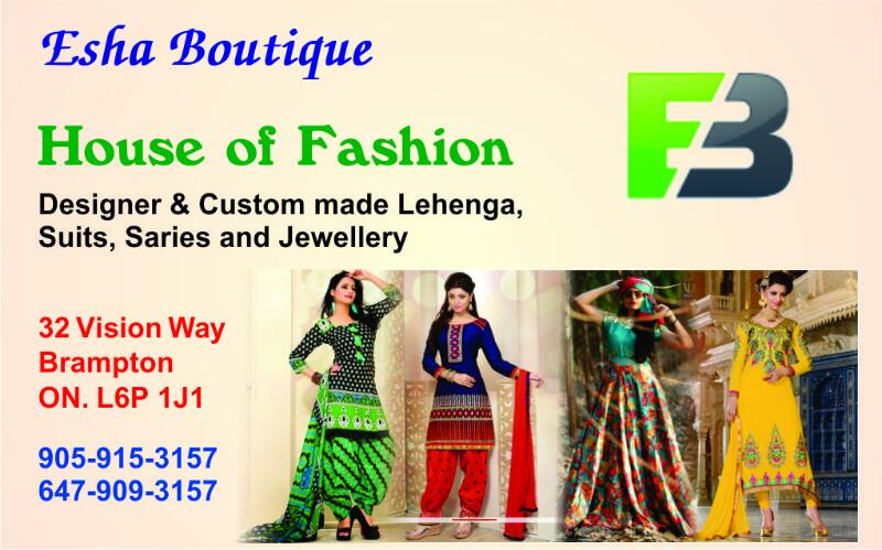 Esha Boutique | 32 Vision Way, Brampton, ON L6P 1J1, Canada | Phone: (905) 915-3157