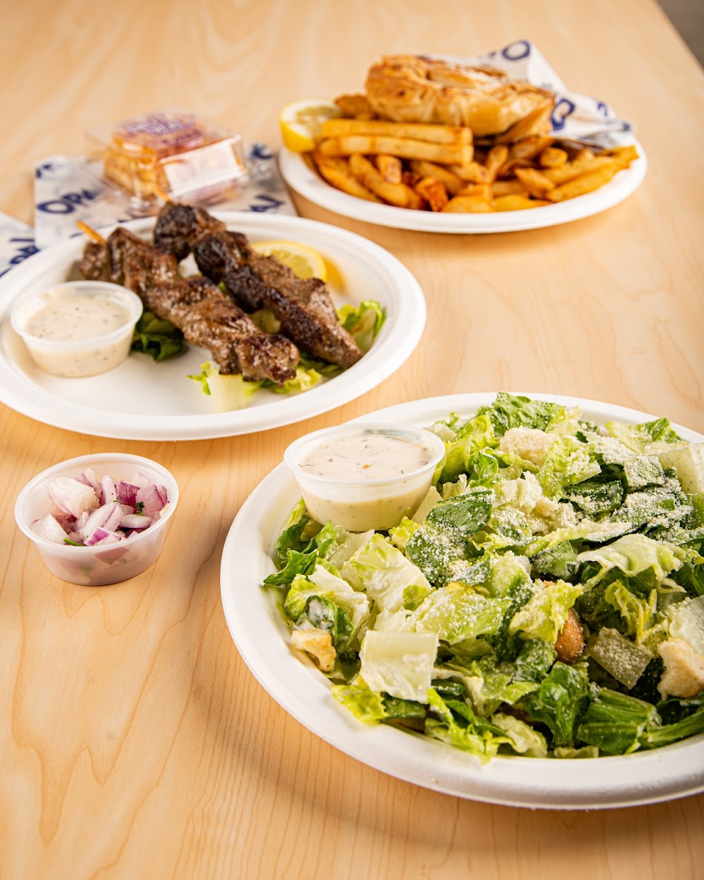 OPA! of Greece Gasoline Alley | 129 Leva Ave, #103, AB T4E 1B2, Canada | Phone: (403) 406-3171