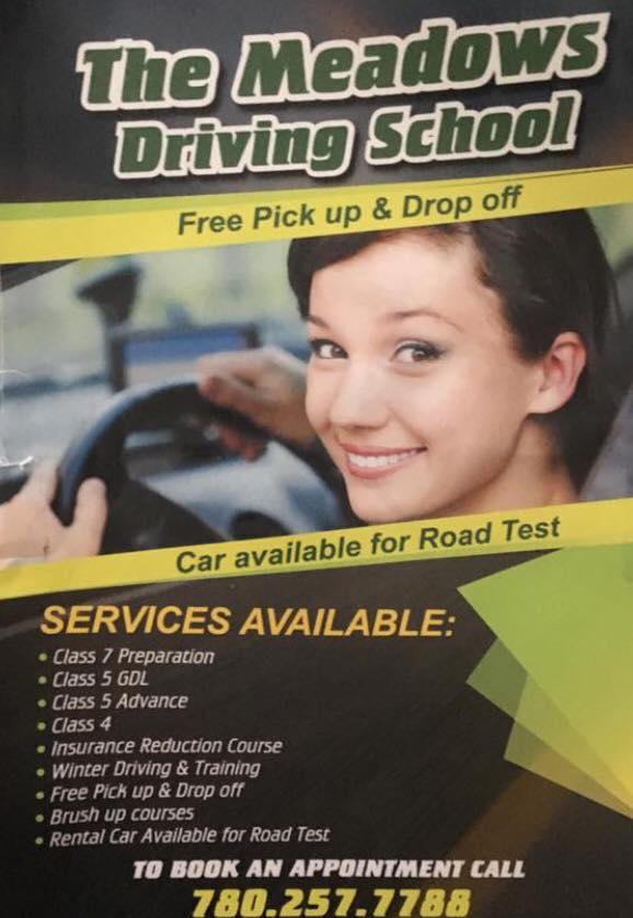 The Meadows Driving School | 2621 21A Ave NW, Edmonton, AB T6T 0Y5, Canada | Phone: (780) 257-7788