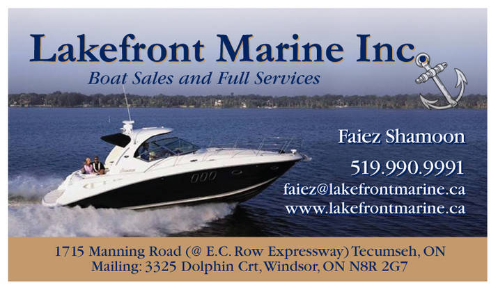 Lakefront Marine | 2084 Manning Rd, Tecumseh, ON N8N 2L9, Canada | Phone: (519) 990-9991