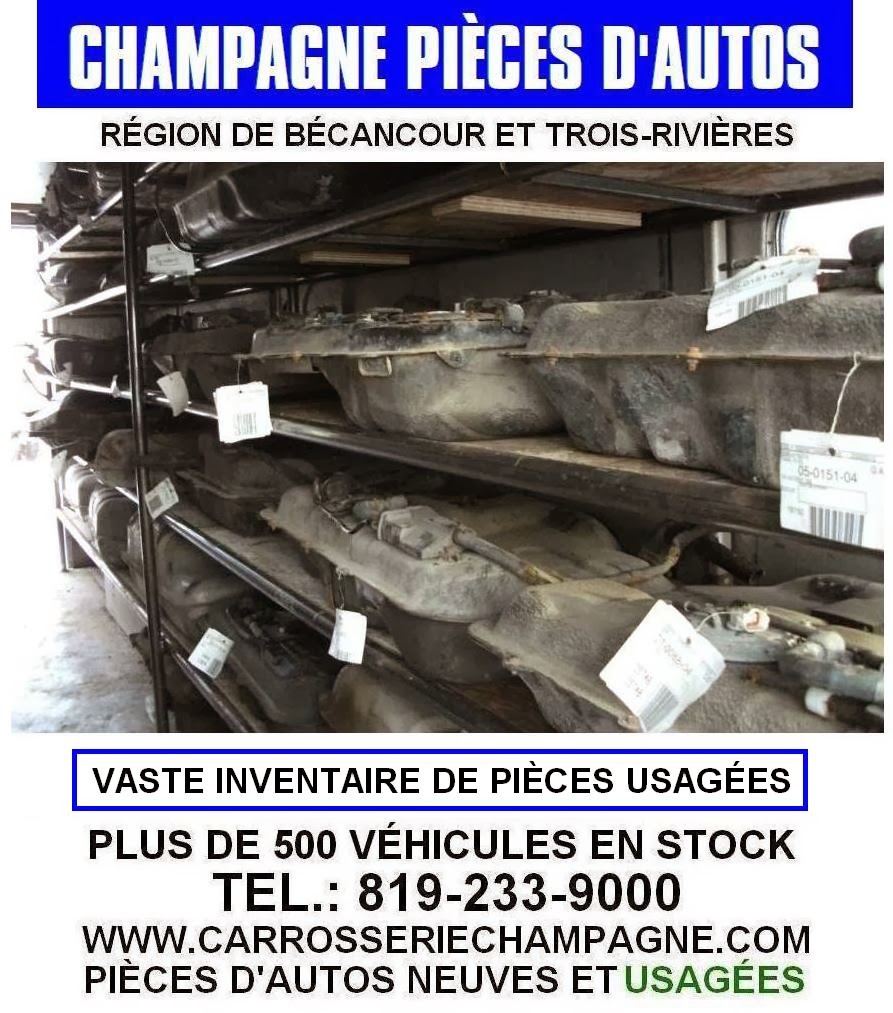 Champagne Car Parts / Body Champagne | 1800 Avenue Descôteaux, Bécancour, QC G9H 1W2, Canada | Phone: (819) 233-9000