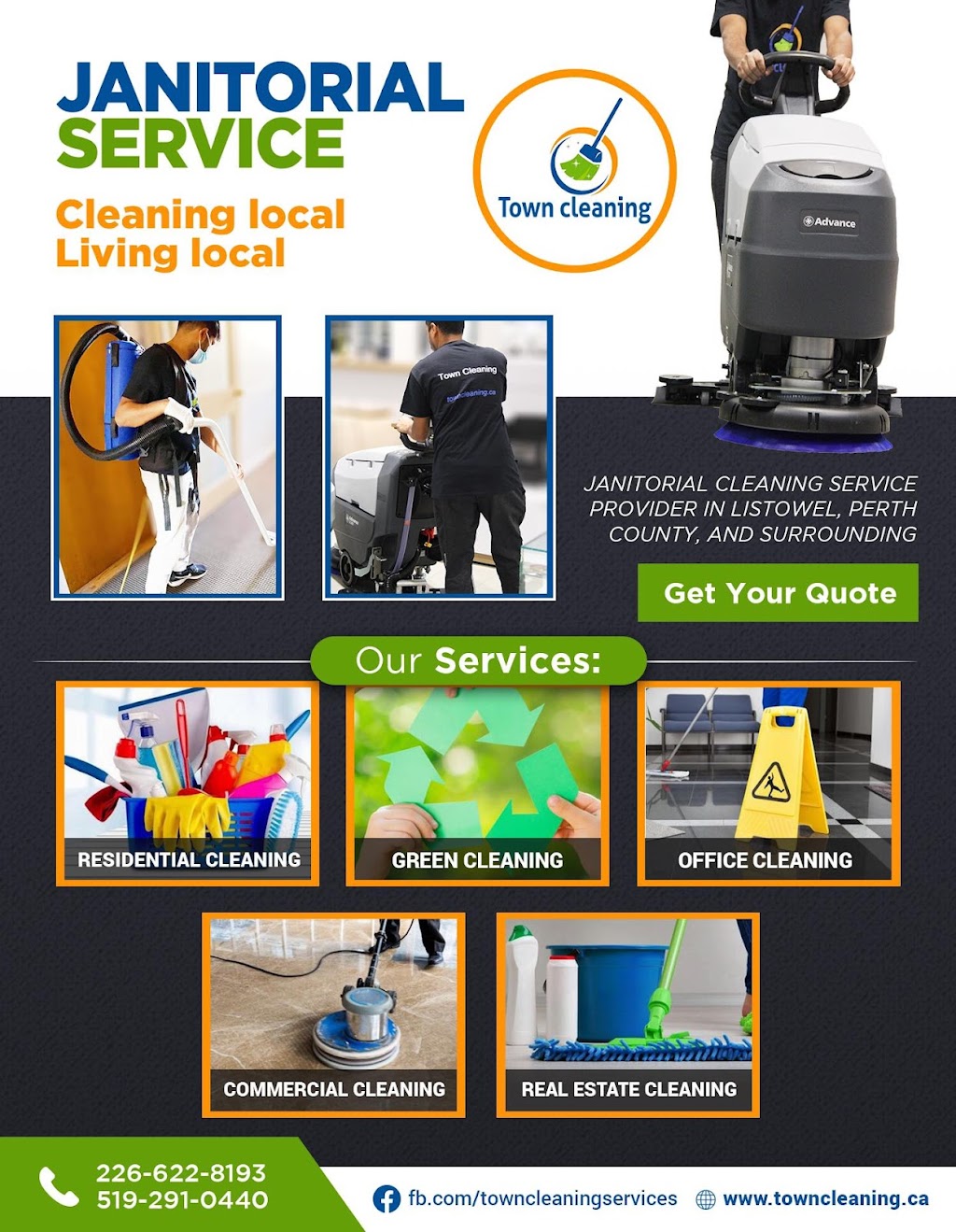 Town Cleaning Woodstock | 10 Old Orchard Glen, Woodstock, ON N4V 1G2, Canada | Phone: (226) 622-8193