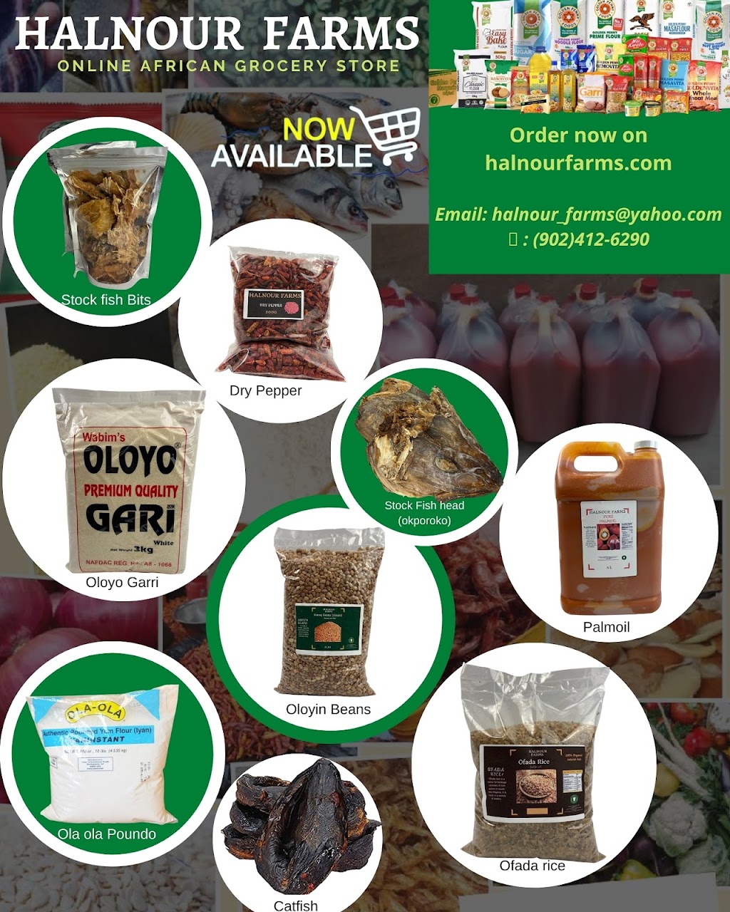 Halnour Farms (African Foodstuffs) | 191 Titanium Cres, Spryfield, NS B3P 0J3, Canada | Phone: (902) 412-6290