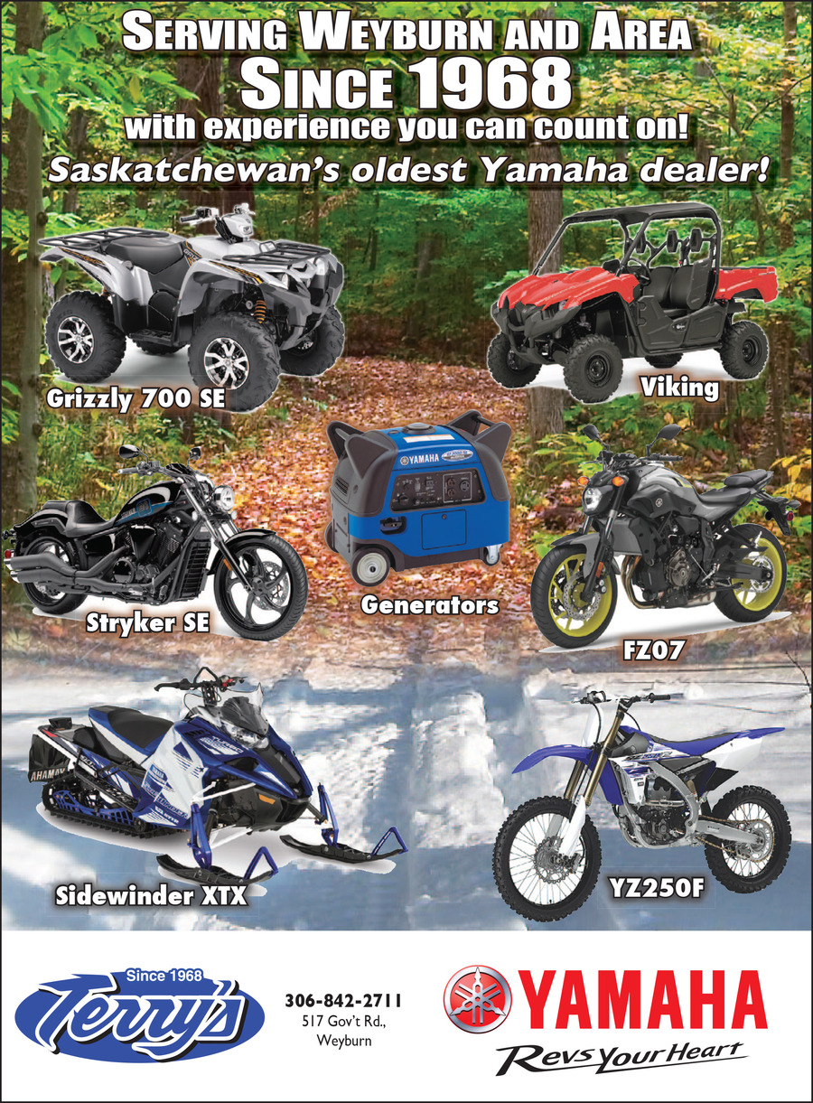 Terrys Yamaha | 517 Government Rd, Weyburn, SK S4H 2B2, Canada | Phone: (306) 842-2711