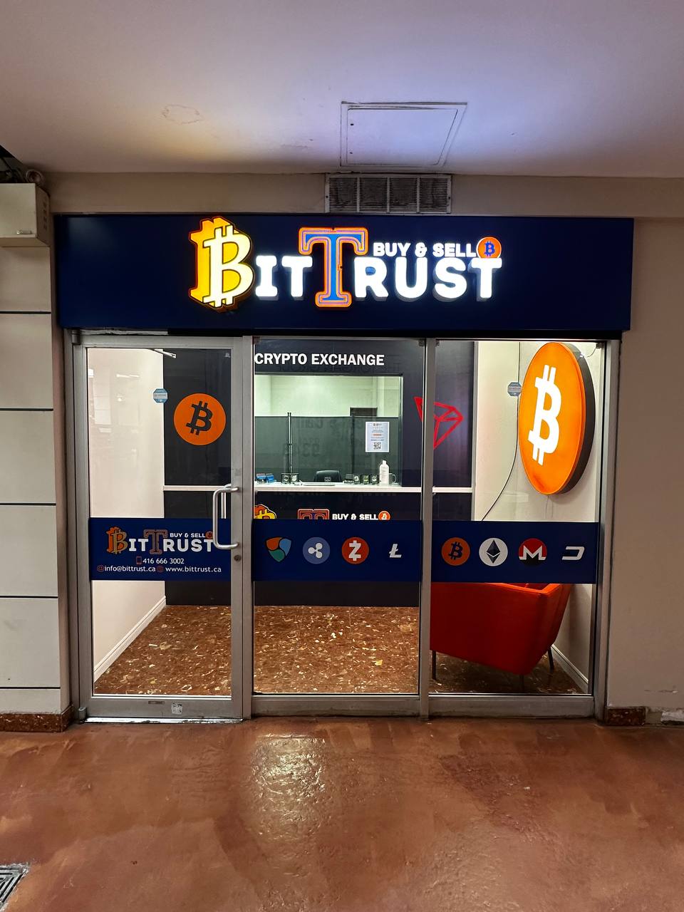 BitTrust Cryptocurrency Exchange | 109 McCaul St unit 21, Toronto, ON M5T 2W7, Canada | Phone: (416) 666-3002