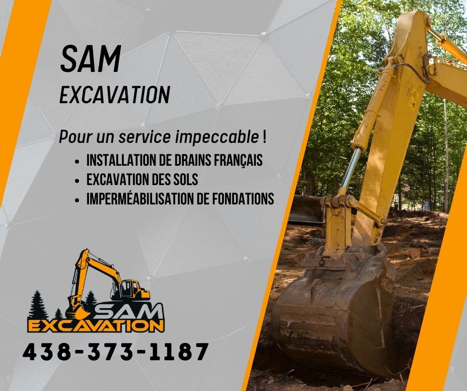 SAM Excavation Inc. (Excavation Rive Sud). | 5859 Rue de lENA, Saint-Hubert, QC J3Y 8Y9, Canada | Phone: (514) 891-9933