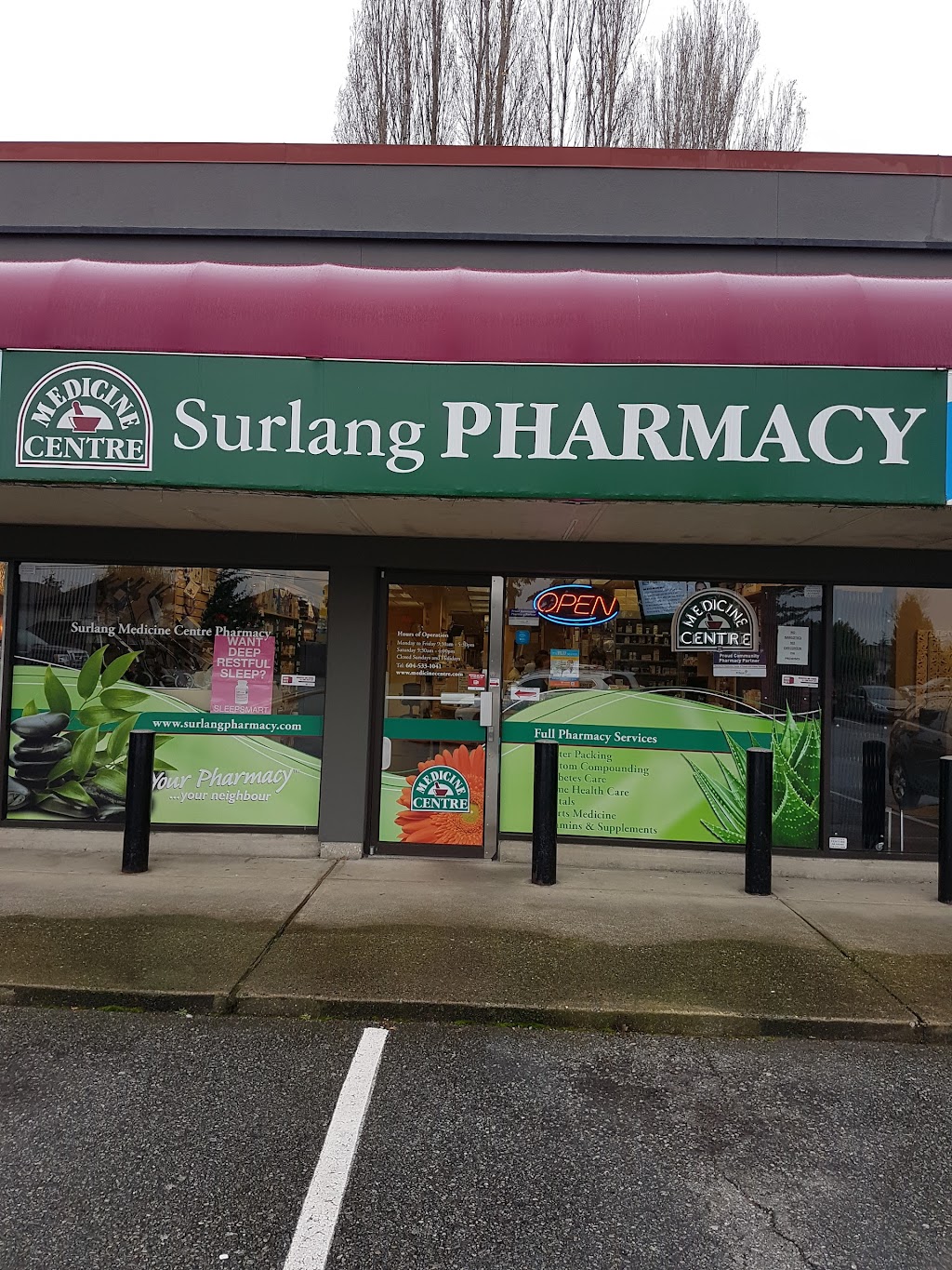 Surlang Medicine Centre Pharmacy | 19475 Fraser Hwy #105, Surrey, BC V3S 6K7, Canada | Phone: (604) 533-1041