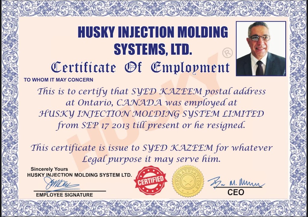 Husky Technologies | 500 Queen St S, Bolton, ON L7E 5S5, Canada | Phone: (905) 951-5000