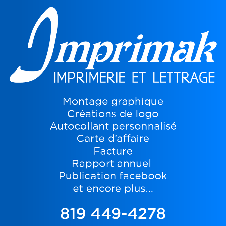 Imprimak Inc | 164 Rue Notre Dame, Maniwaki, QC J9E 2J4, Canada | Phone: (819) 449-4278