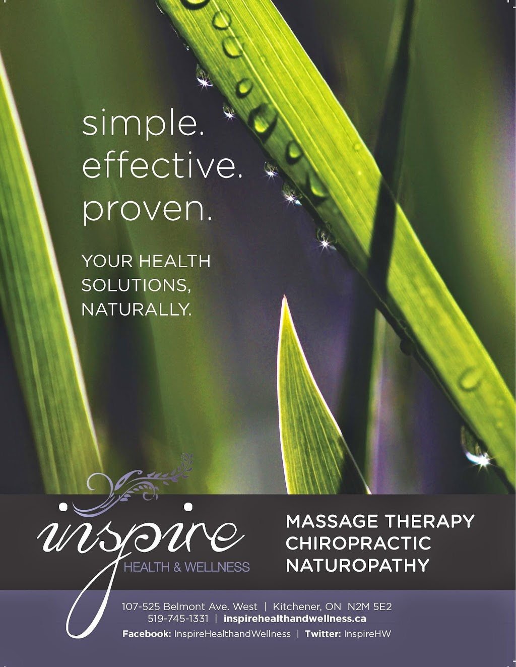 Inspire Health and Wellness | 525 Belmont Ave W #107, Kitchener, ON N2M 5E2, Canada | Phone: (519) 745-1331