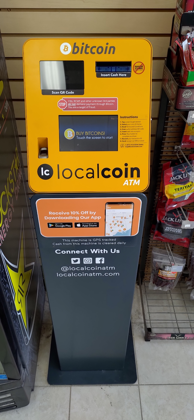 Localcoin Bitcoin ATM | 547 Holland St W, Bradford, ON L3Z 0C1, Canada | Phone: (877) 412-2646