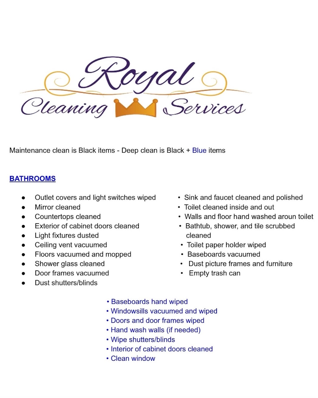 Royal Cleaning Services | 72 Teddington Crescent, Whitby, ON L1R 1S3, Canada | Phone: (289) 675-2958