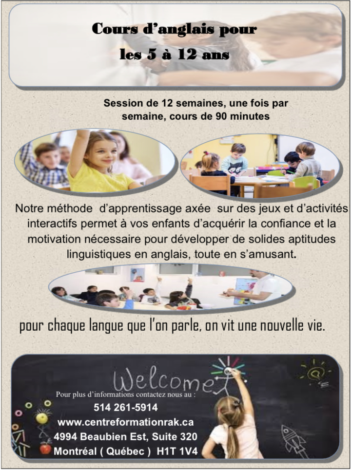 Rakconseil / Centre De Formation Rak | 4994 Rue Beaubien E suite 320, Montréal, QC H1T 1V4, Canada | Phone: (514) 261-5914