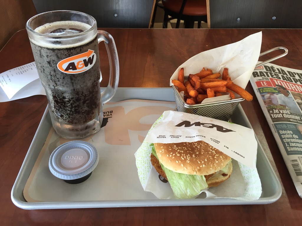 A&W Canada | 72a Boulevard Saint-Jean-Baptiste, Châteauguay, QC J6K 4Y7, Canada | Phone: (450) 692-0349