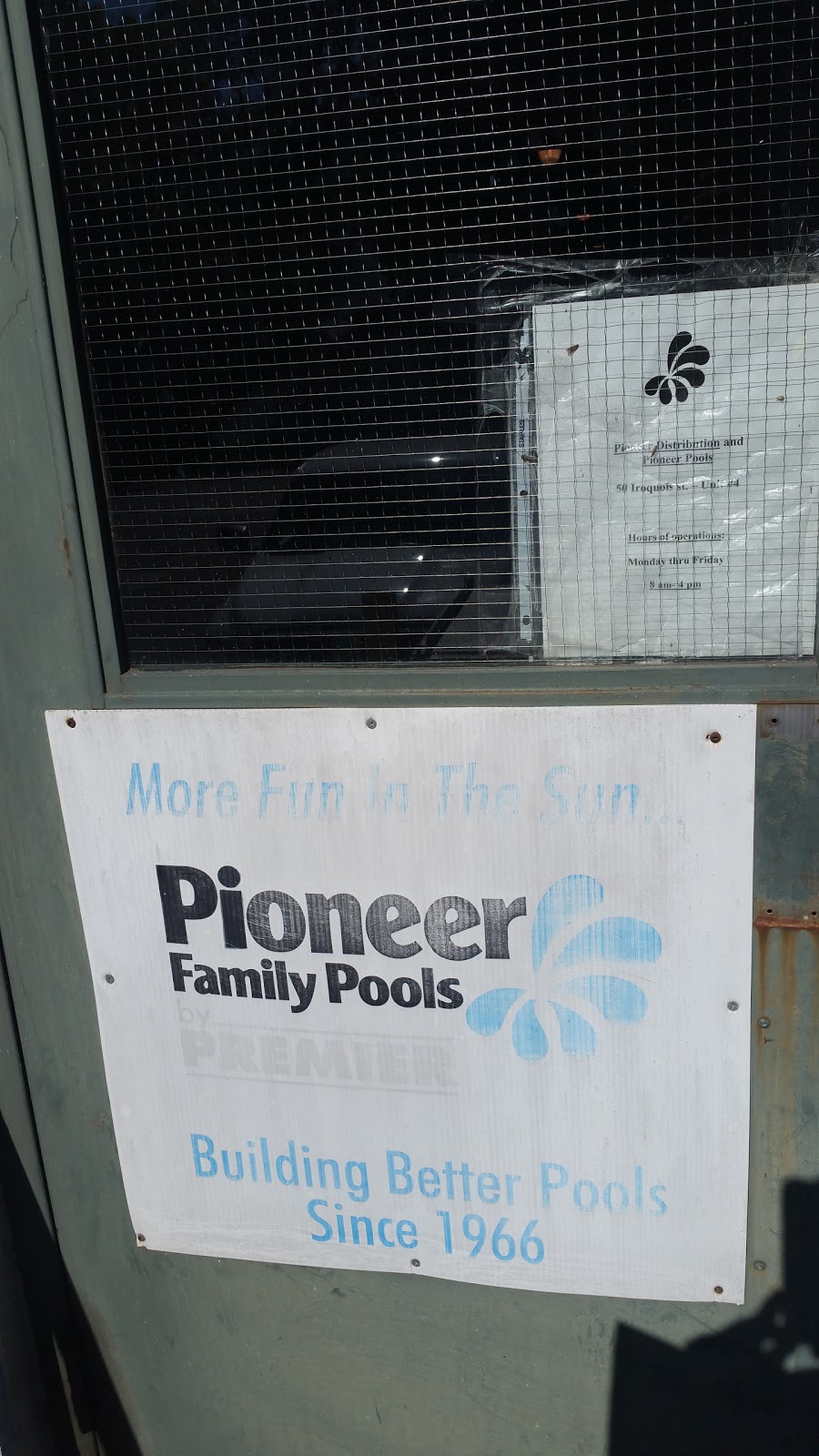 Pioneer Family Pools Distribution Center | 50 Iroquois St, Brantford, ON N3S 7R6, Canada