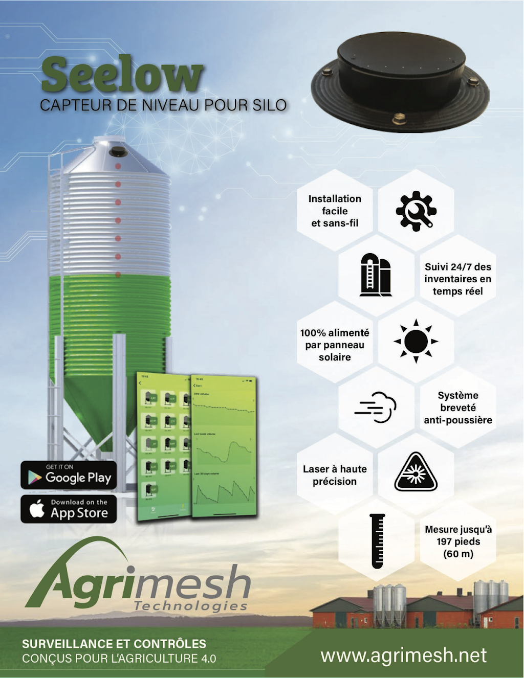 Agrimesh Technologies | 4000 Av. Pinard, Saint-Hyacinthe, QC J2S 8K4, Canada | Phone: (866) 781-9861