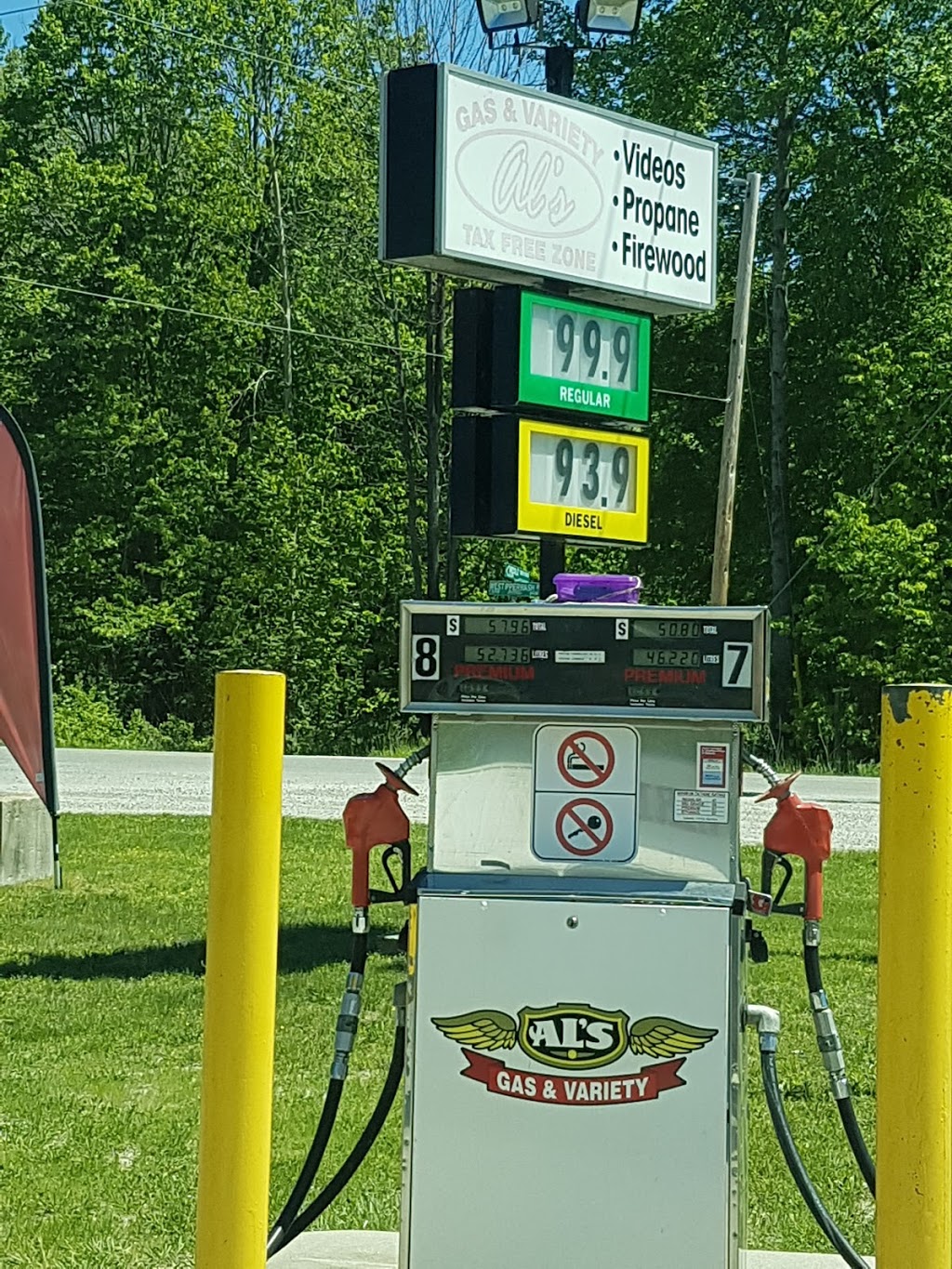 Als Gas & Variety | 1J1, 9401 W Ipperwash Rd, Lambton Shores, ON N0N 1J3, Canada | Phone: (519) 786-2267