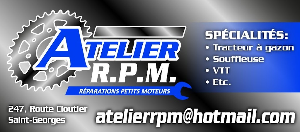 Atelier R.P.M. | 247 Rte Cloutier, Saint-Georges, QC G5Z 0J2, Canada | Phone: (418) 225-7830