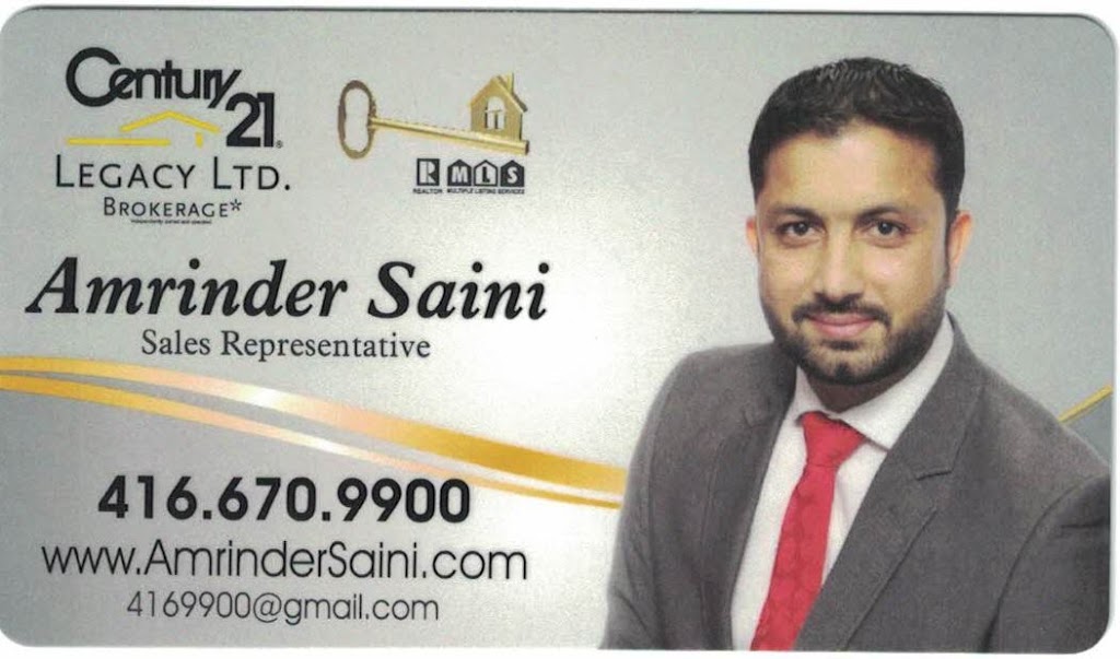 Amrinder Saini Realtor | 7420 B Bramalea Rd, Mississauga, ON L5S 1W9, Canada | Phone: (416) 670-9900