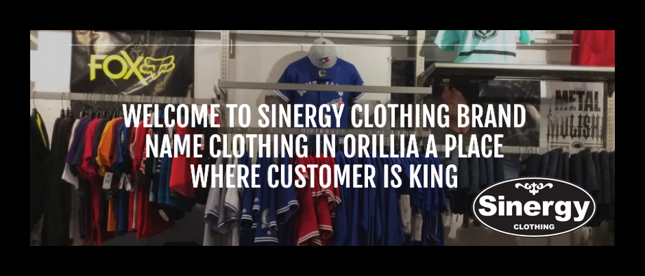 Sinergy Clothing ~ Orillia | 425 West Street N Unit 10, Orillia, ON L3V 3J1, Canada | Phone: (705) 259-1966