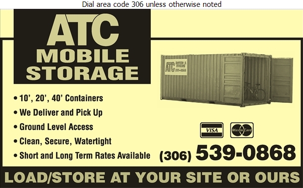 ATC Mobile Container Storage | 470 Longman Crescent, Regina, SK S4N 6J4, Canada | Phone: (306) 539-0868