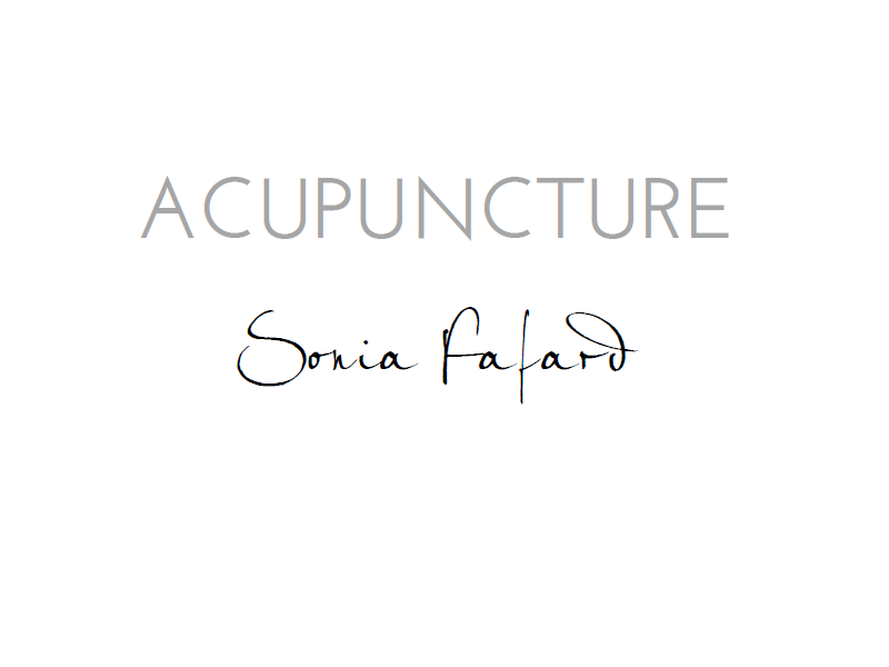 Acupuncture Sonia Fafard | 3011 Rue College, Sherbrooke, QC J1M 1V8, Canada | Phone: (819) 791-0645