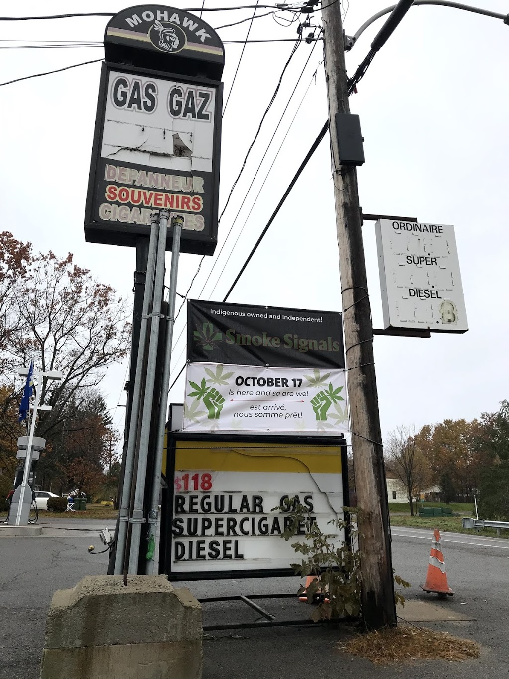 Mohawk Gas Bar Depanneur | 520 Rang Ste Philomène, Oka, QC J0N 1E0, Canada | Phone: (450) 479-8028