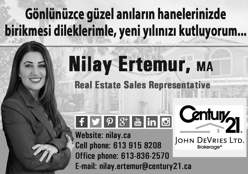 Nilay Ertemur Real Estate Sales Representative | 5517 Hazeldean Rd #1, Stittsville, ON K2S 0P5, Canada | Phone: (613) 915-8208