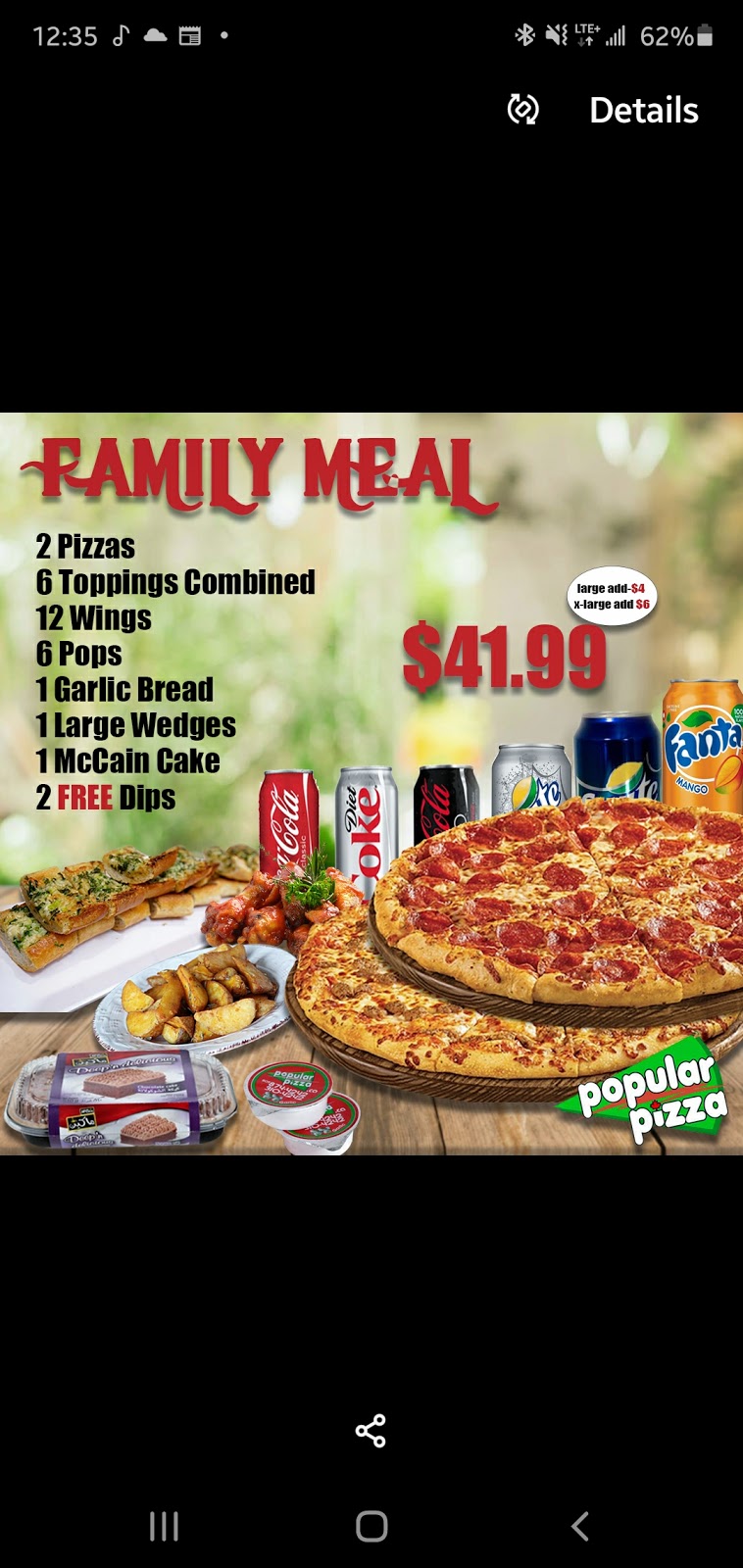 Popular Pizza | 221 Cundles Rd E, Barrie, ON L4M 6L5, Canada | Phone: (705) 905-4242