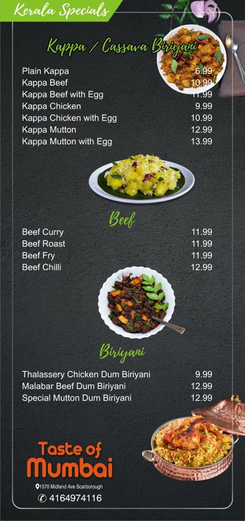 Taste of mumbai | 1570 Midland Ave Unit 1 a, Scarborough, ON M1P 3C3, Canada | Phone: (416) 497-4116