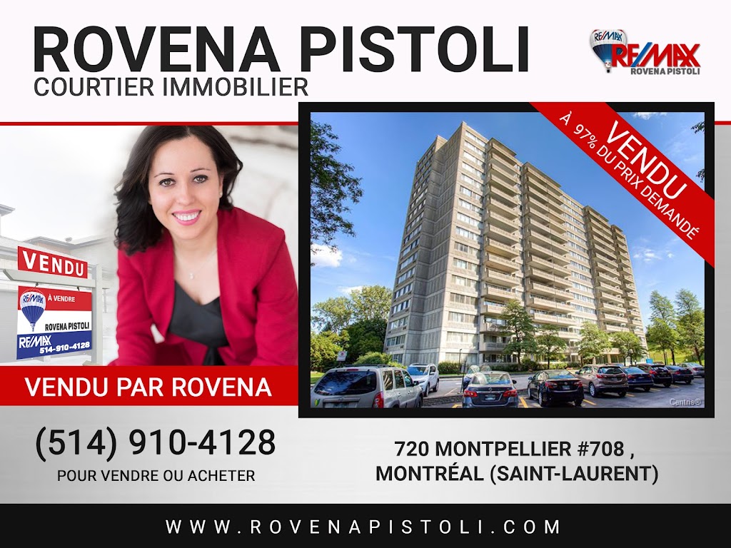 Rovena Pistoli | Courtier immobilier RE/MAX | 2820 Boul Saint-Martin Est bureau 201, Laval, QC H7E 5A1, Canada | Phone: (514) 910-4128