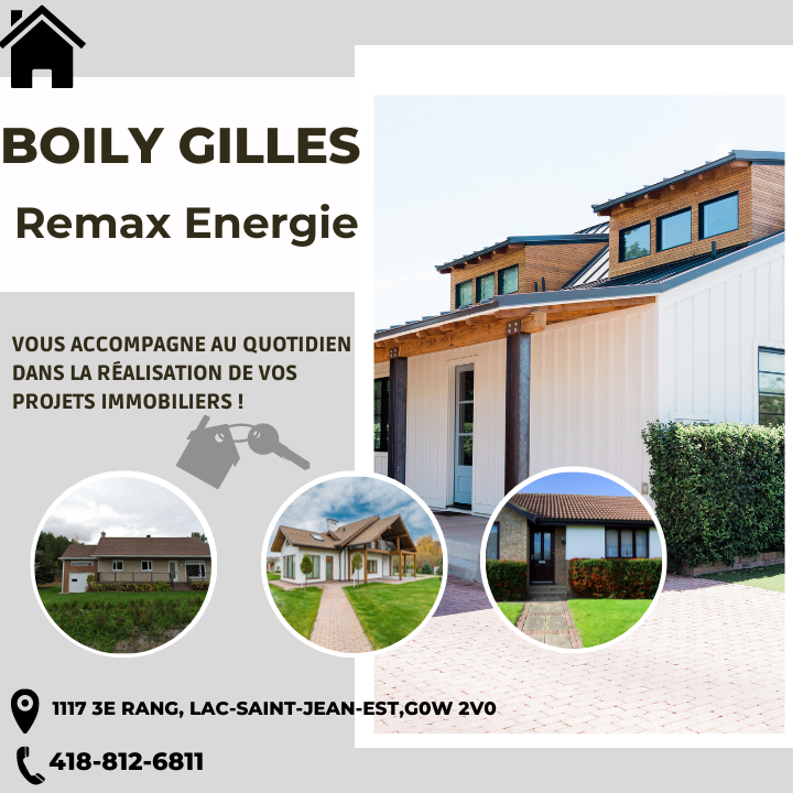 Boily Gilles - Courtier immobilier à Saint-Nazaire Remax Energie | 1117 3e Rang, Saint-Nazaire, QC G0W 2V0, Canada | Phone: (418) 812-6811
