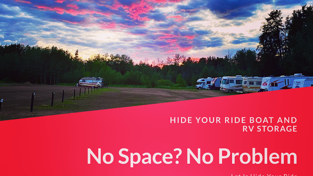 Hide Your Ride Boat and RV Storage | 57126, Range Rd 232, Gibbons, AB T0A 1N0, Canada | Phone: (780) 690-8039