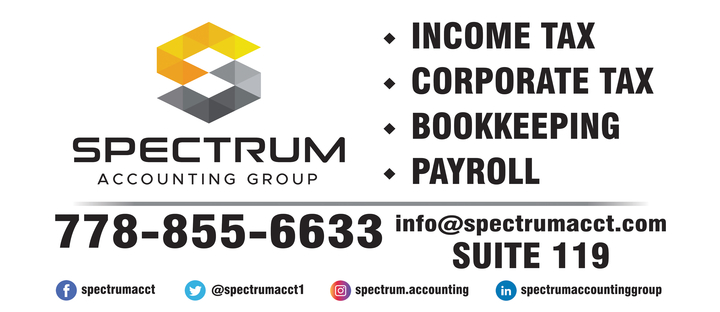 Spectrum Accounting Group | 6350 120 St #119, Surrey, BC V3X 3K1, Canada | Phone: (604) 501-0437