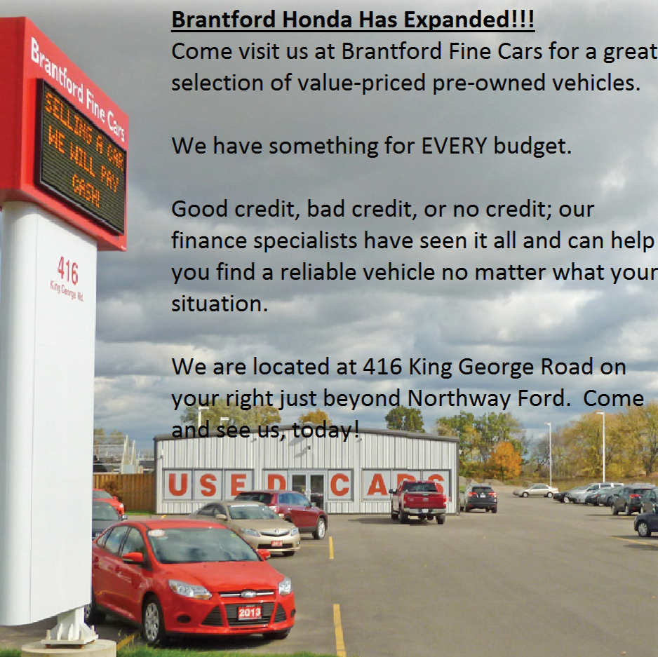 Brantford Fine Cars | 416 King George Rd, Brantford, ON N3T 5L8, Canada | Phone: (519) 753-3168