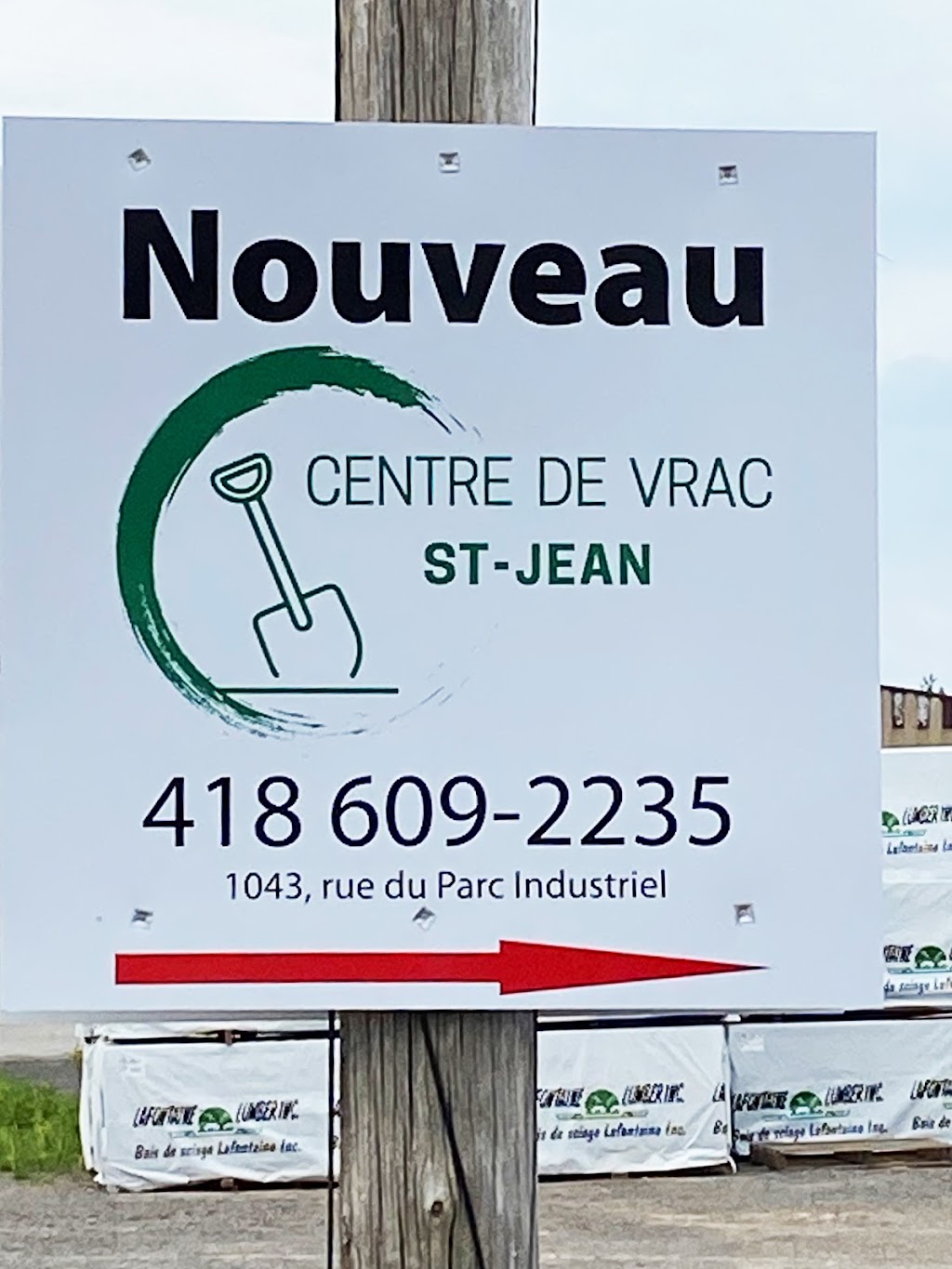 Centre de Vrac St-Jean | 1043 Rue du Parc Industriel, Saint-Jean-Chrysostome, QC G6Z 1C5, Canada | Phone: (418) 609-2235