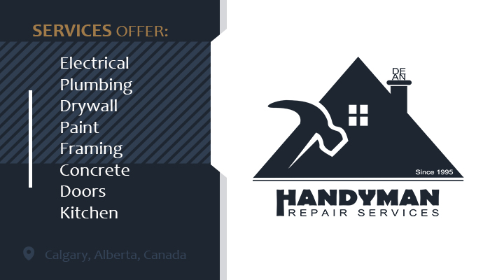 Handyman Dean | 2220 Deer Side Dr SE, Calgary, AB T2J 5N3, Canada | Phone: (587) 839-6442