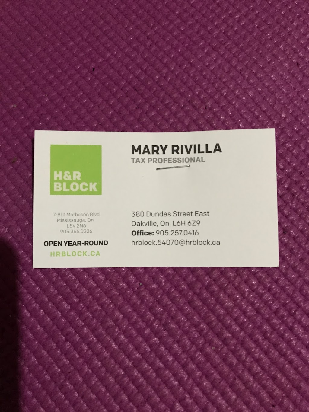 H&R Block | 380 Dundas St E, Oakville, ON L6H 6Z9, Canada | Phone: (905) 257-0416