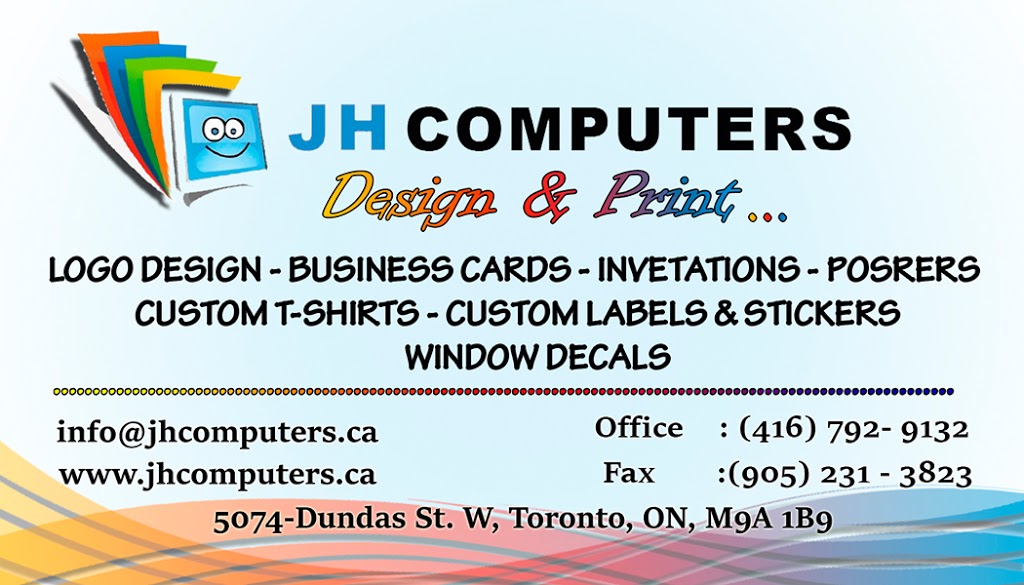 JH Computers | 5074 Dundas St W, Etobicoke, ON M9A 1B9, Canada | Phone: (416) 792-9132