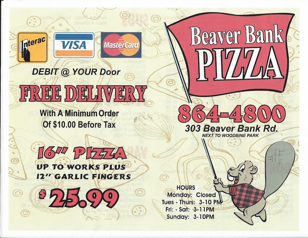 Beaver Bank Pizza | 303 Beaver Bank Rd, Beaver Bank, NS B4E 1K1, Canada | Phone: (902) 864-4800