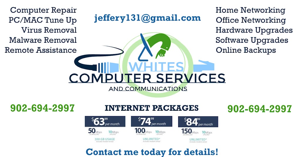 Whites Computer Services | 1553 NS-6, Amherst, NS B4H 3Y2, Canada | Phone: (902) 694-2997