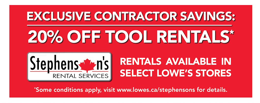 Stephensons Rental Services | 200 McNaughton Rd, Maple, ON L6A 4E2, Canada | Phone: (289) 205-0655