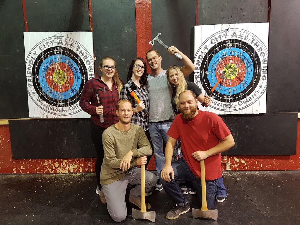 Friendly City Axe Throwing | 1057 Parkinson Rd #4, Woodstock, ON N4S 7W3, Canada | Phone: (519) 290-9348